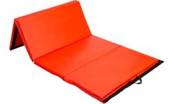 Salokāms vingrošanas paklājs HMS Premium MGS01, 2400 x 1200 mm, sarkans