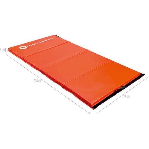 Gymnastic Foldable Mattress HMS Premium MGS01, 2400x1200mm, Red