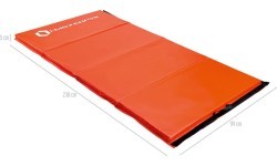 Gymnastic Foldable Mattress HMS Premium MGS01, 2400x1200mm, Red