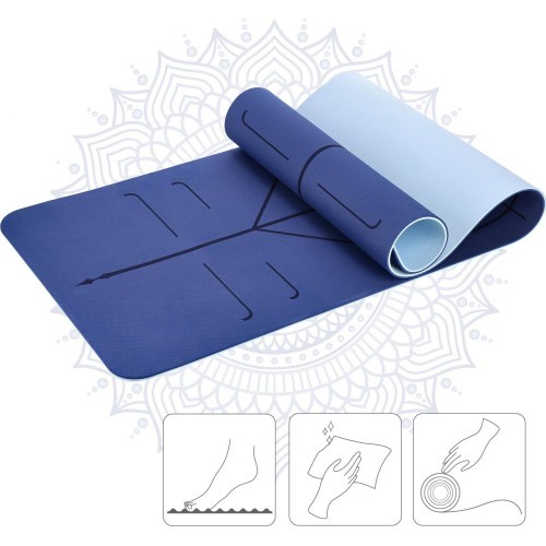 TPE jogas paklājiņš YM10, tumši zils HMS