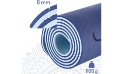 Коврик для йоги TPE YM10, темно-синий HMS