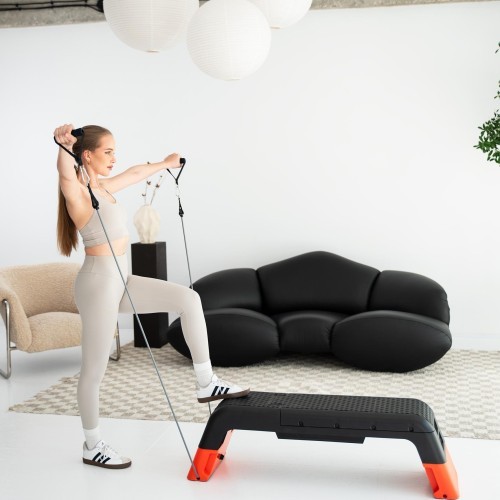 AS009 PRO ADJUSTABLE AEROBIC STEP WITH BENCH FUNCTION COMMERCIAL HMS