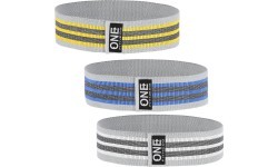 HB001 ONE FITNESS 3in1 EXERCISE RUBBER SET