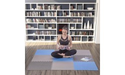 Protective Mat One Fitness MP-10, Gray-Blue, 60x60x1cm, 9pcs.