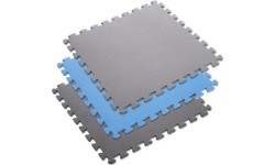 Protective Mat One Fitness MP-10, Gray-Blue, 60x60x1cm, 9pcs.