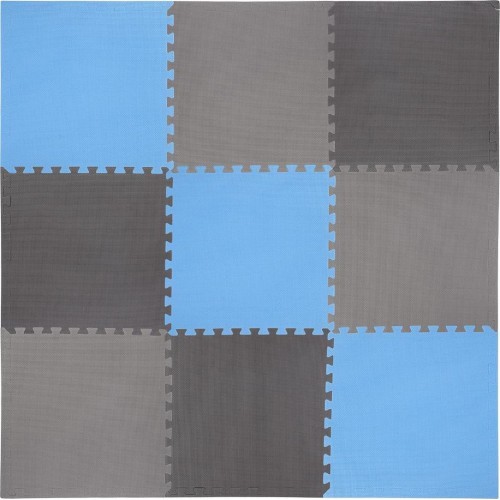 Protective Mat One Fitness MP-10, Gray-Blue, 60x60x1cm, 9pcs.