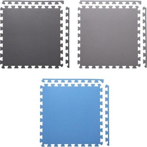 Protective Mat One Fitness MP-10, Gray-Blue, 60x60x1cm, 9pcs.
