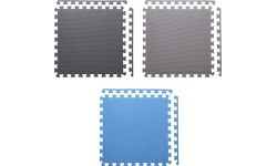 Защитный коврик One Fitness MP-10, серо-синий, 60x60x1 см, 9 шт.