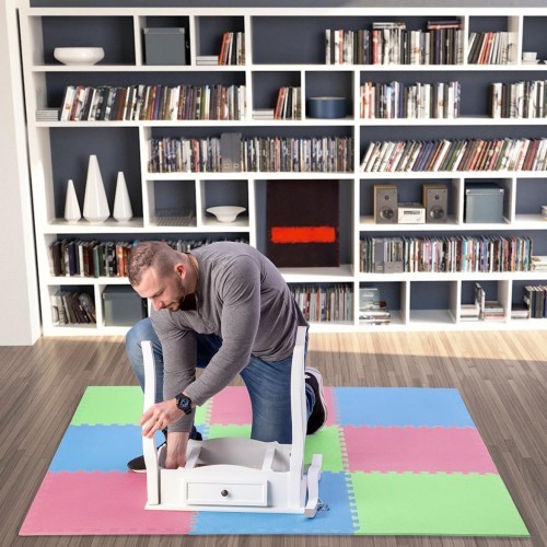 Protective Mat One Fitness MP-10, green-blue-red, 60x60x1cm, 9pcs.