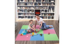 Protective Mat One Fitness MP-10, green-blue-red, 60x60x1cm, 9pcs.