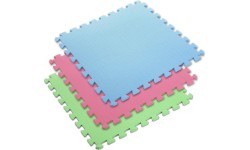 Protective Mat One Fitness MP-10, green-blue-red, 60x60x1cm, 9pcs.