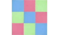 Protective Mat One Fitness MP-10, green-blue-red, 60x60x1cm, 9pcs.
