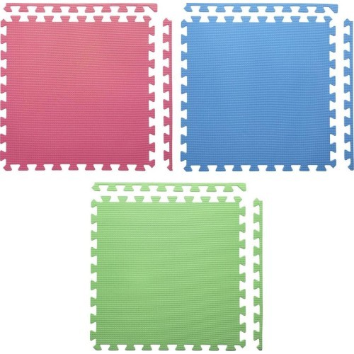 Protective Mat One Fitness MP-10, green-blue-red, 60x60x1cm, 9pcs.