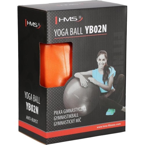 YB02 NEW 55CM ORANGE GYM BALL HMS