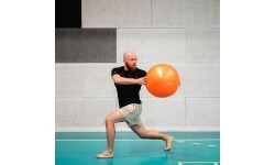 YB02 NEW 55CM ORANGE GYM BALL HMS