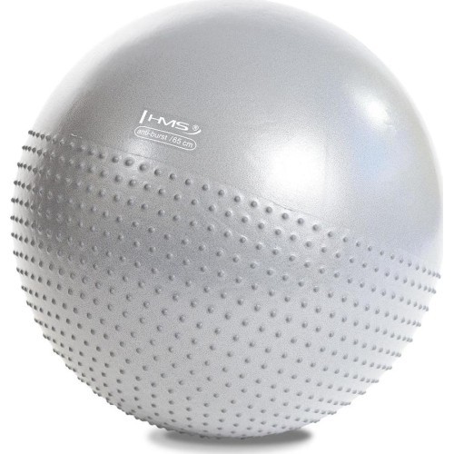 YB03 NEW 65CM LIGHT GRAY GYM BALL HMS