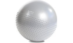 Vingrošanas bumba HMS YB03 New, 65 cm, gaiši pelēka