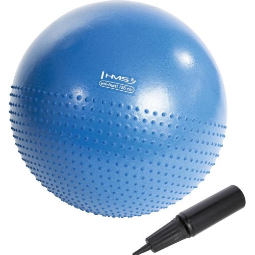 YB03 NEW 55CM NAVY BLUE GYM BALL HMS