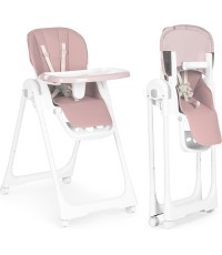Feeding chair height adjustment eco leather straps double tray
