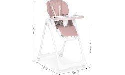 Feeding chair height adjustment eco leather straps double tray