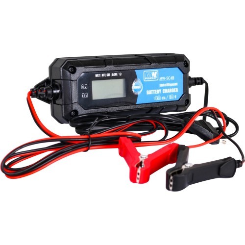 Lādētājs ar LCD displeju, 6V / 12V