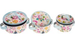 A set of aluminum pots + accessories