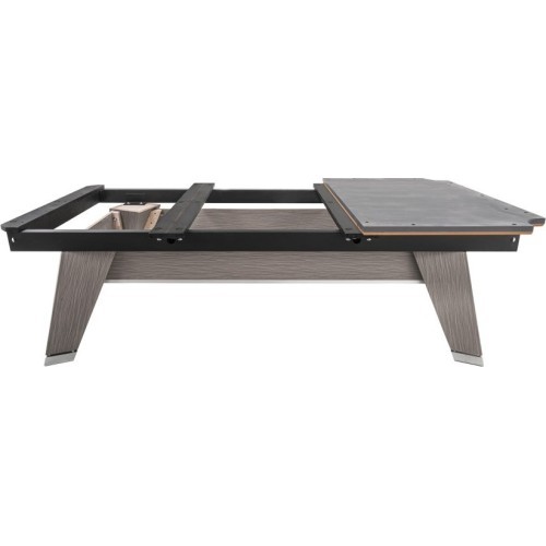 Billiard Table, Pool, Mr-Sung ACURRA by Rasson, 9 ft., Grey (Sarum Strand), Simonis 760 gelbgrün