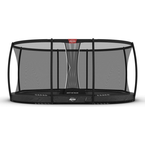 Batuts BERG Grand Champion InGround 470 Grey + drošības tīkls Deluxe