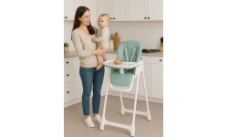 Regulējams barošanas krēsla augstums eko ādas siksnas dubultā paplāte