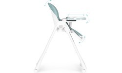 Feeding chair height adjustment eco leather straps double tray