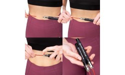 Speed Jump Rope HMS SK60, Black-Red