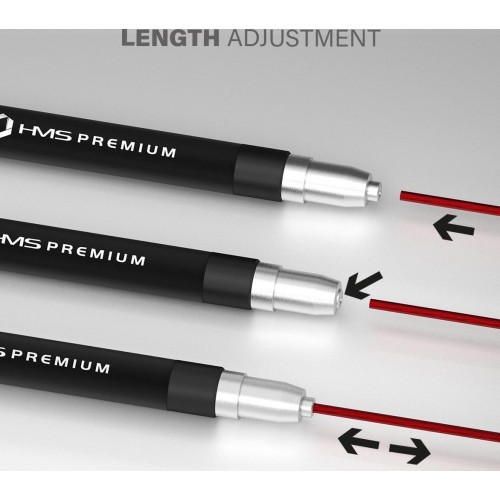 Speed Jump Rope HMS SK60, Black-Red
