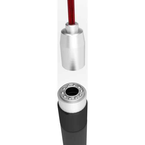 Speed Jump Rope HMS SK60, Black-Red