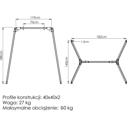 SLIM 1-station swing (rack) - MO-019 - Marbo Sport