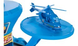 Automašīnu garāža policijas iecirknis 3 līmeņi ar pacēlāju automašīnām + helikopters 74 elementi