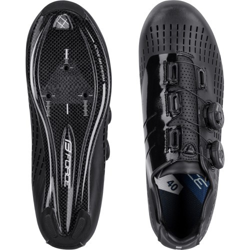 Велотуфли Force Road Revolt Carbon, размер 42, чёрные