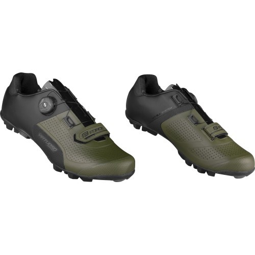 FORCE Virtuoso MTB/Gravel apavi, izmērs 39 (melns/zaļš)