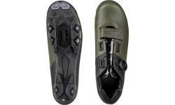 Обувь FORCE Virtuoso MTB/Gravel, размер 39 (чёрный/зелёный)
