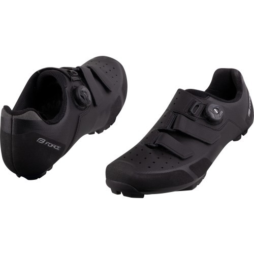 Velosipēdista apavi FORCE MTB Revo 2, melni