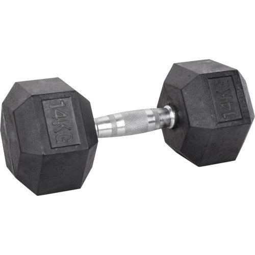 Hex Dumbbell inSPORTline Hexsteel 14 kg