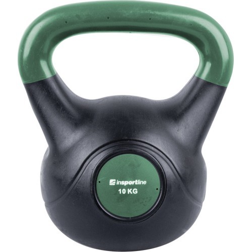 Виниловая гиря с цементным наполнителем inSPORTline Vin-Bell Dark 10 кг