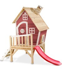Деревянный игровой домик EXIT Fantasia 300 - красный