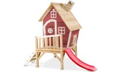 Деревянный игровой домик EXIT Fantasia 300 – красный