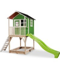 Деревянный игровой домик EXIT Loft 700 - зеленый
