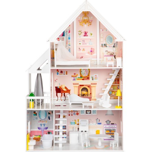 Koka leļļu māja Eco Toys Powder Mansion