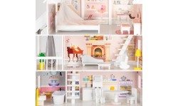 Koka leļļu māja Eco Toys Powder Mansion