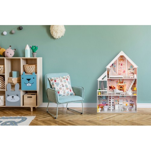 Koka leļļu māja Eco Toys Powder Mansion