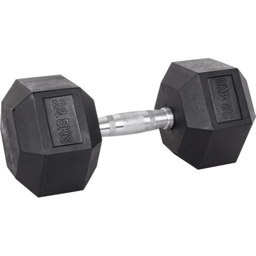 Sešstūra hantele inSPORTline Hexsteel 22,5 kg