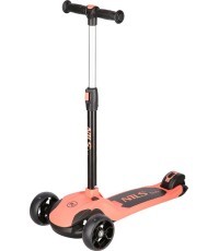 HLB122 РОЗОВЫЙ САМОКАТ С ПОДСВЕТКОЙ NILS FUN