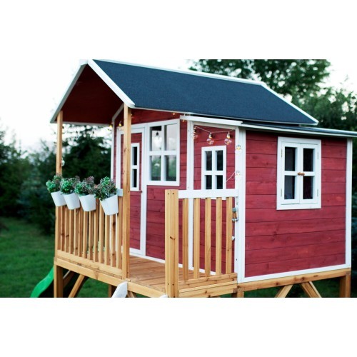 EXIT Loft 750 wooden playhouse - red